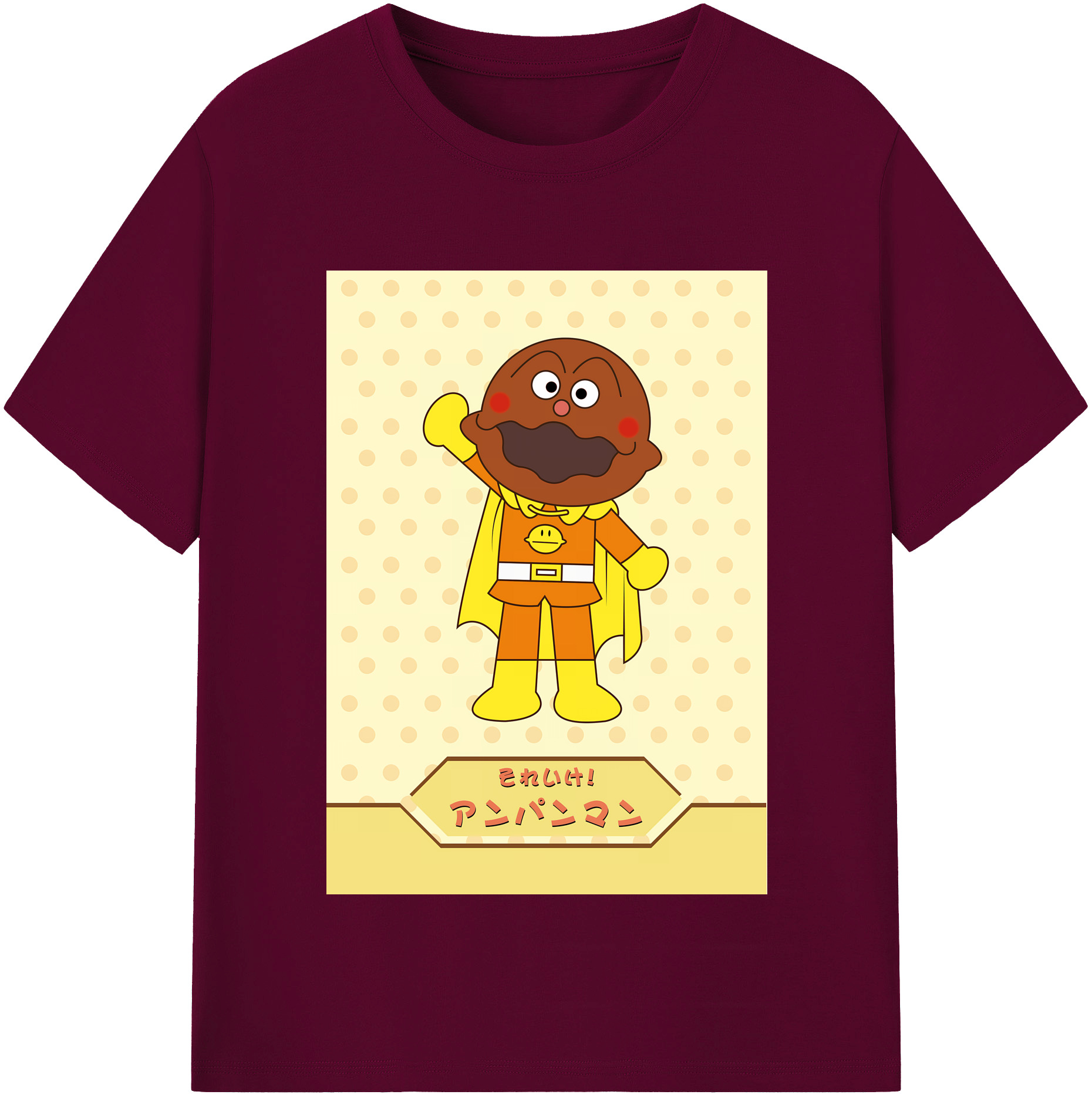 （画像用） アンパンマン Anpanman レディースカジュアルプリントTシャツ（綿100％）